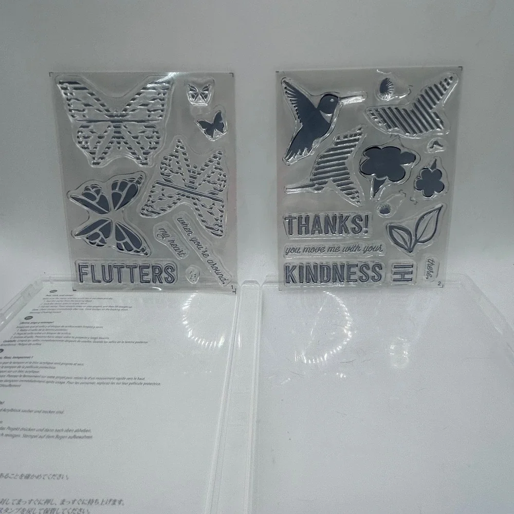 Stampin Up You Move Me 23 Piece Photopolymer Stamp Set 144002 Butterfly Bird‎